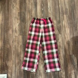 Tucker + Tate Pink and Gray Plaid Flannel Pajama Bottoms